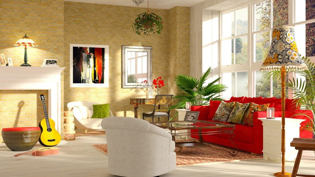Warm bohemian-style interior